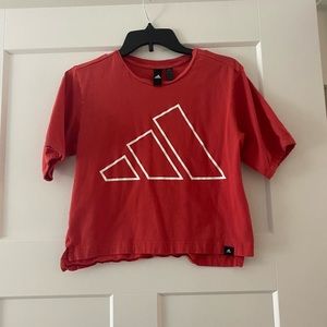 Women’s Adidas Red Crop Top